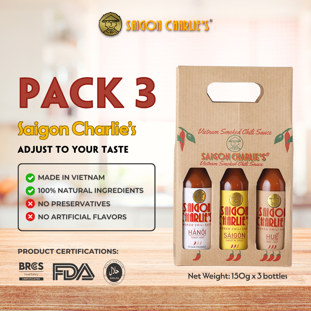 Saigon Charlie's Smoked Chili Sauce - Pack 3 (Bundle Saving)